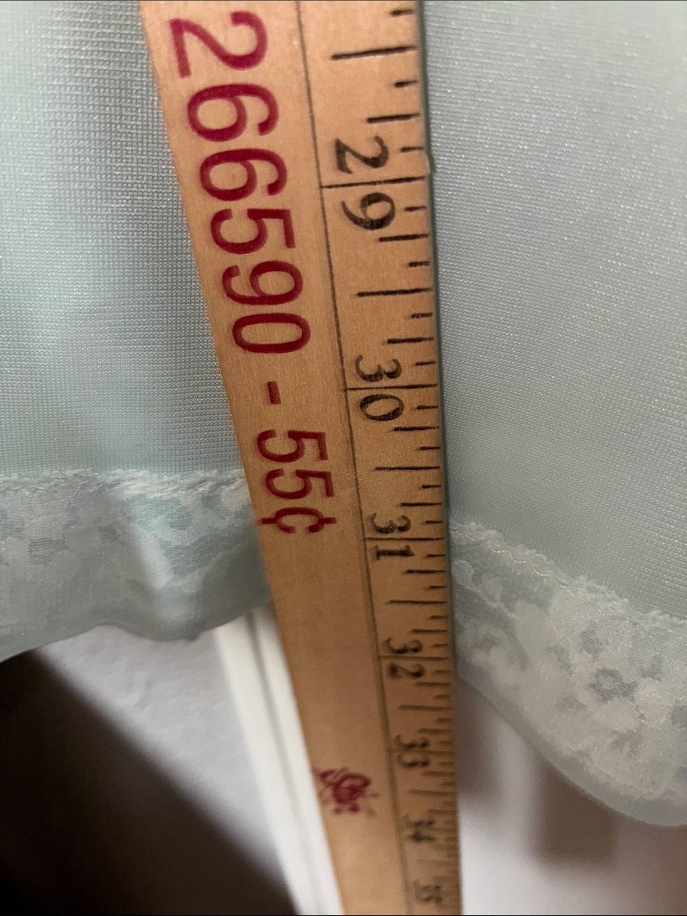 Miss Elaine Sheer Aqua Puff-Sleeve Peignoir - Picture 12 of 15